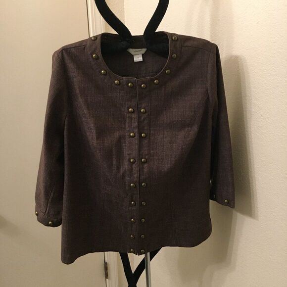 CJ Banks Brown Blazer - Picture 1 of 4